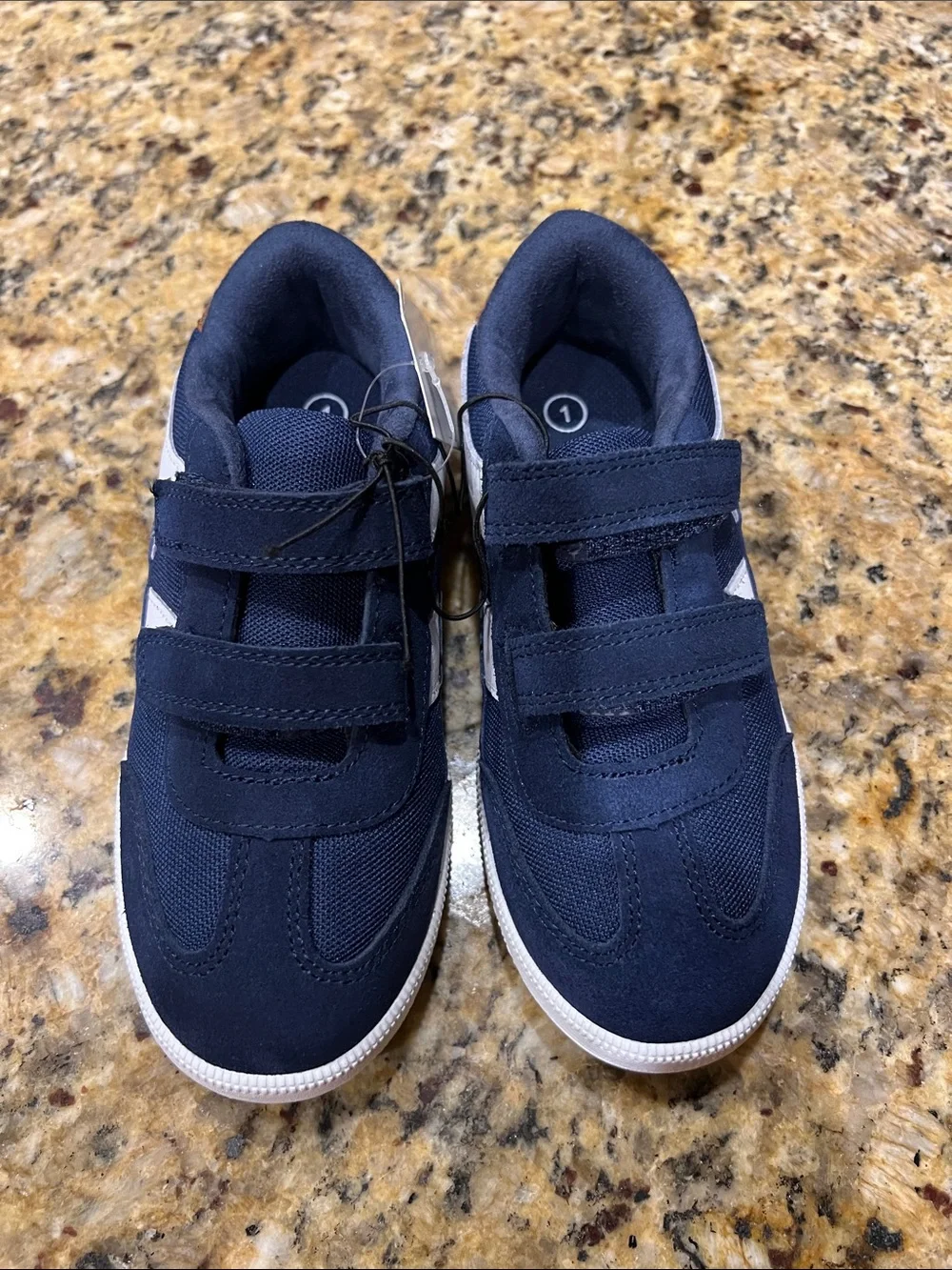 Cat & Jack Navy Velcro Kids Sneakers - Picture 1 of 9